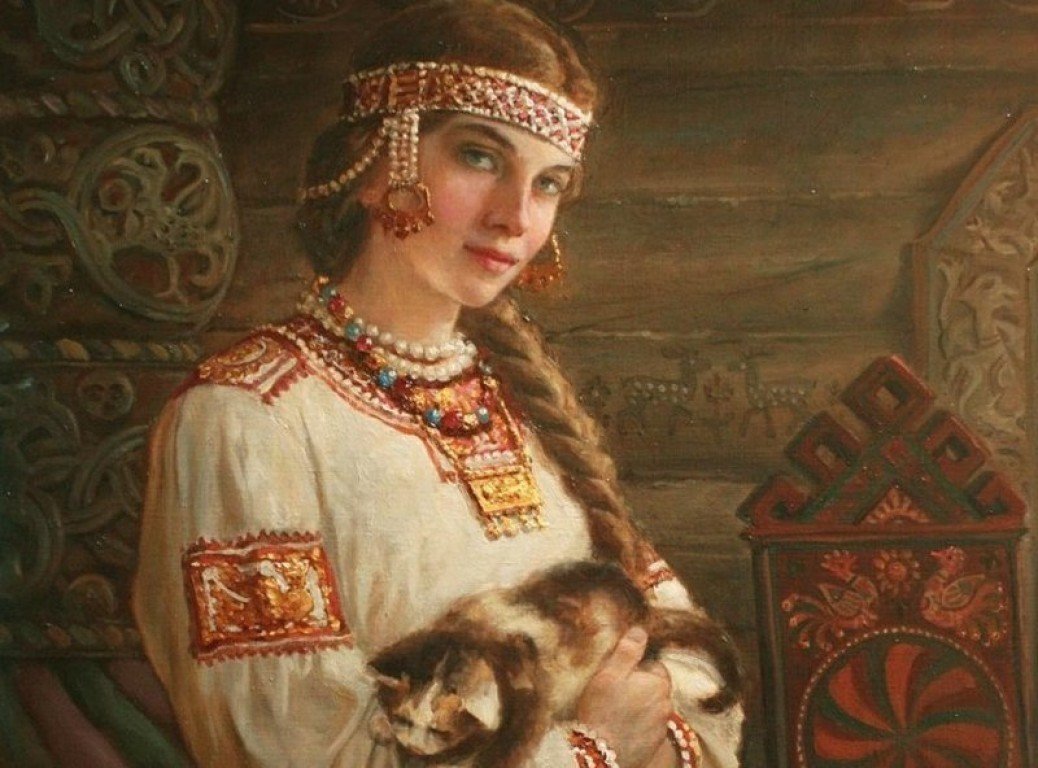 Андрей Шишкин славянские картины волчица