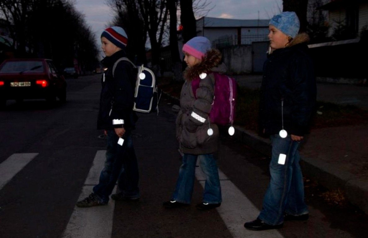 Пешеход в светоотражающей одежде