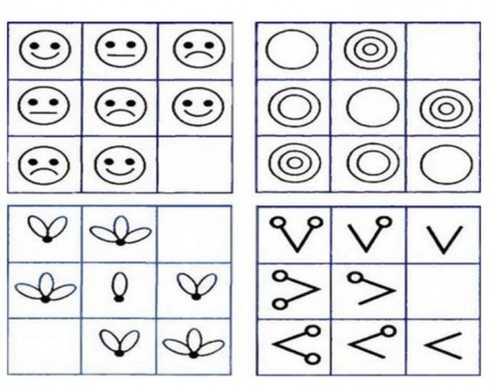 Тесты на внимательность для детей 7 лет в картинках
