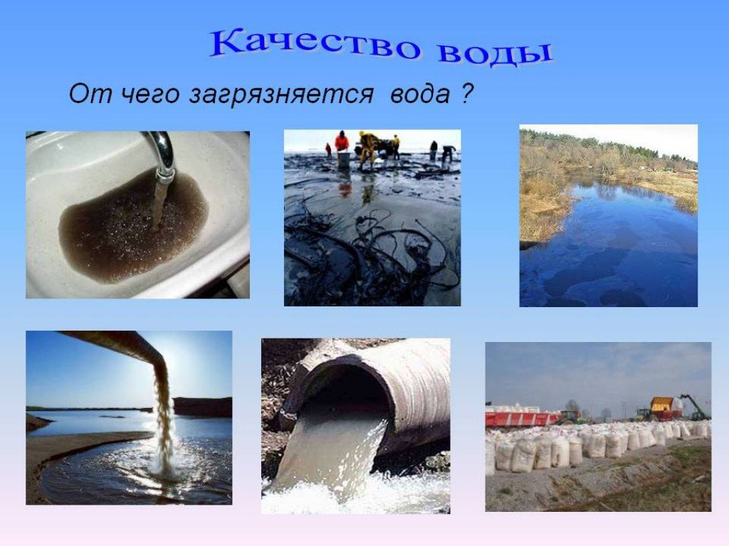 Как загрязняется вода картинки