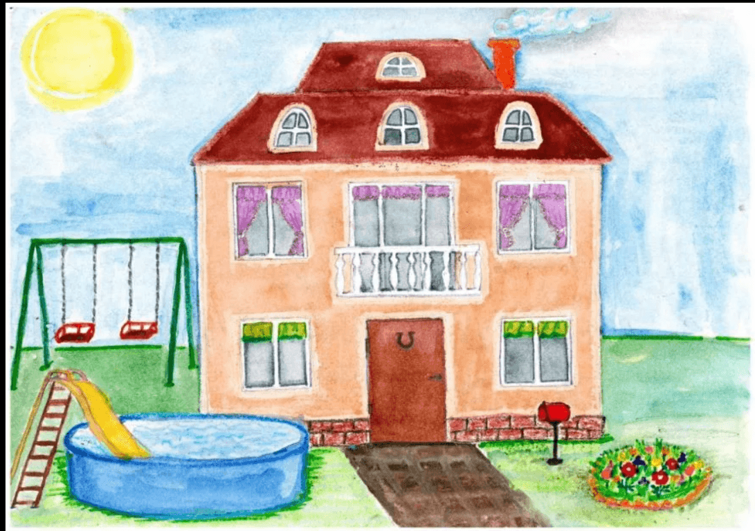 Рисование дом моей мечты