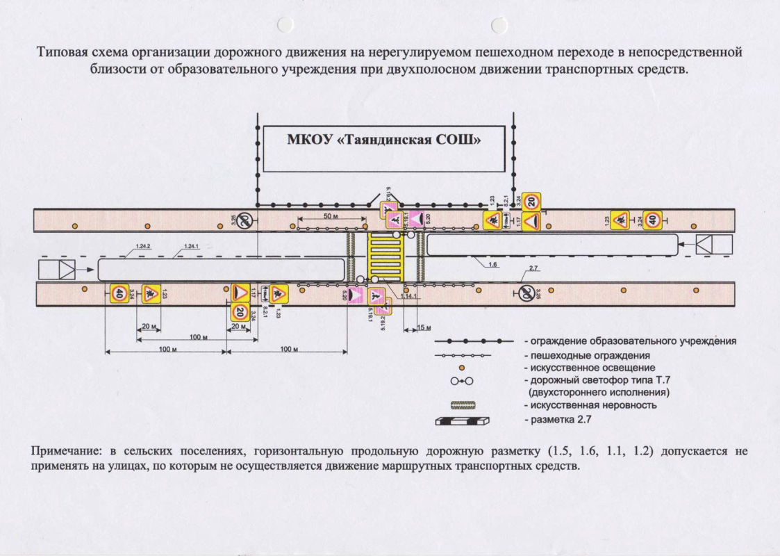 Типовая схема организации дорожного движения