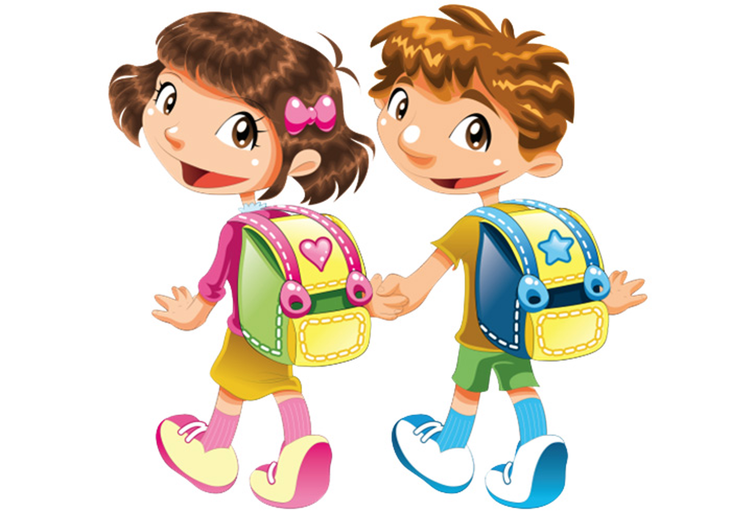 Сестра пришла из школы. Тестовая беседа с ребенком. Изображение мальчика и девочки. Ученик с рюкзаком. Школьники иллюстрация.