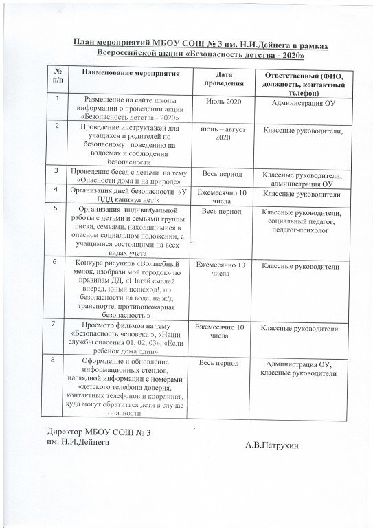 План безопасности мероприятия